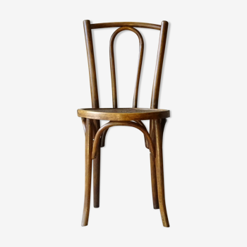 Bistro chair N°54 1/2 by Mundus subsidiary of Thonet,1925 , wooden seat