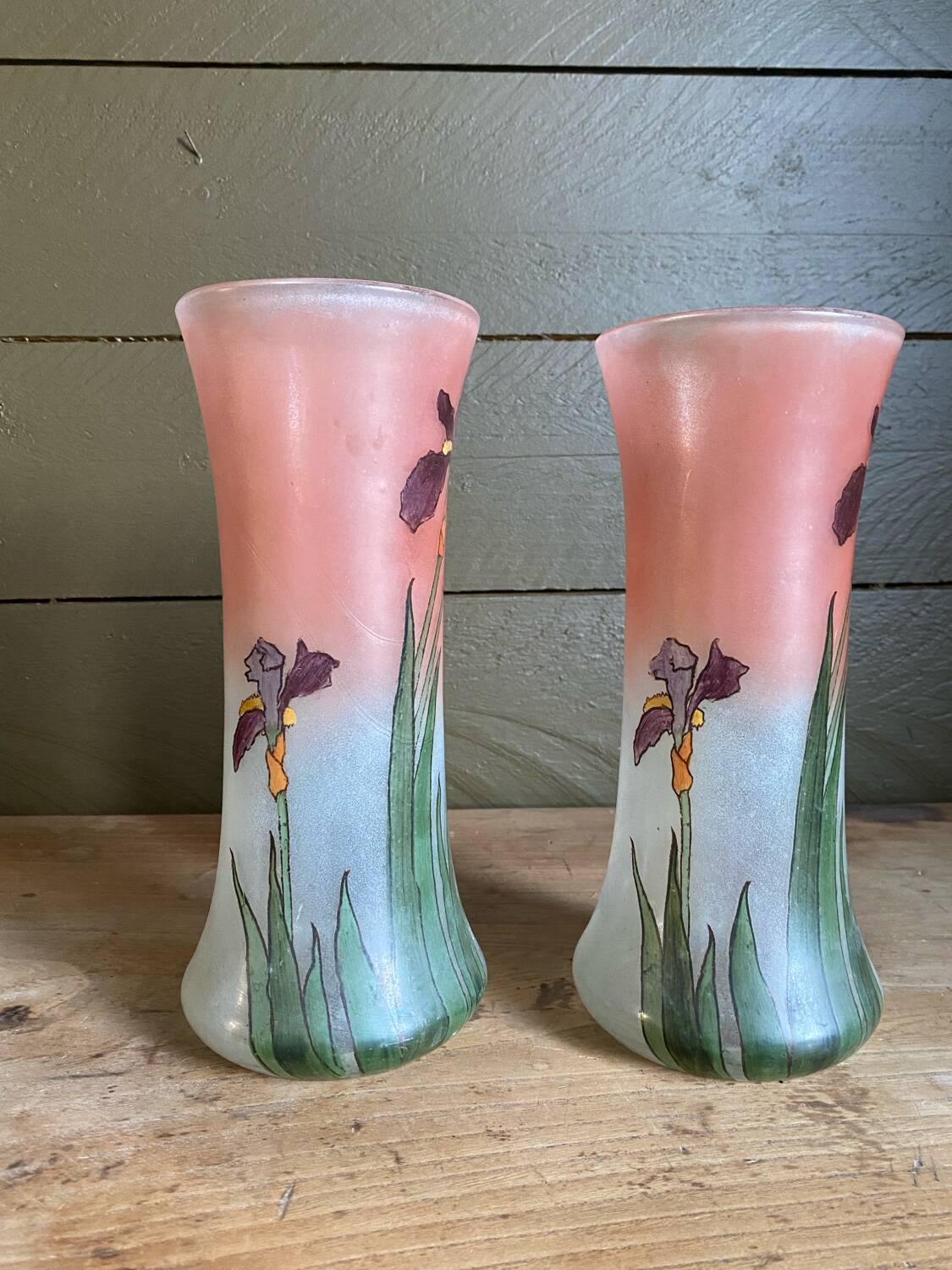 Paire de vases art nouveau début XXeme