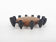 Round Teak and Metal Candleholder by Digsmed, Danish Design, 1964