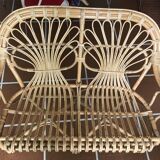 Rattan bench