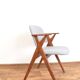 Chaise de salle à manger en chêne suédois du milieu du siècle de Broderna Johansson, années 1960.