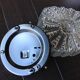 Square ceiling lamp in bulled glass 60/70s