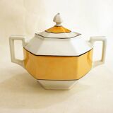 Iridescent Art Deco Sugar Bowl