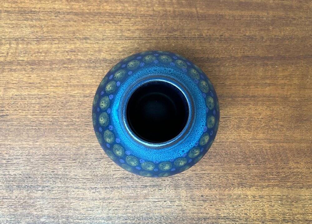 Vintage German ceramic vase from the Viola series by KMK Keramik Manufaktur Kupfermühle, 1970s.