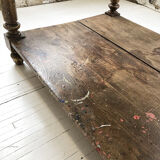 Artist studio oak draper table