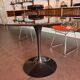 Black marble round table Knoll