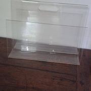 Porte-revues vintage en plexis-glace transparent années 1970