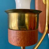 Danish teak wall lamp