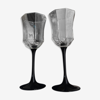 Deux verres à pied Esso