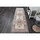 1970s Vintage Turkish Oushak Handmade Wool Cotton Orange Pink Rug  81x270