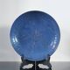 Vintage cobalt blue glazed stoneware plate