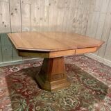 Art Deco period solid oak dining table