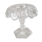 FIG TREE OR SMALL EMPTY PALM-SHAPED GLASS POCKET