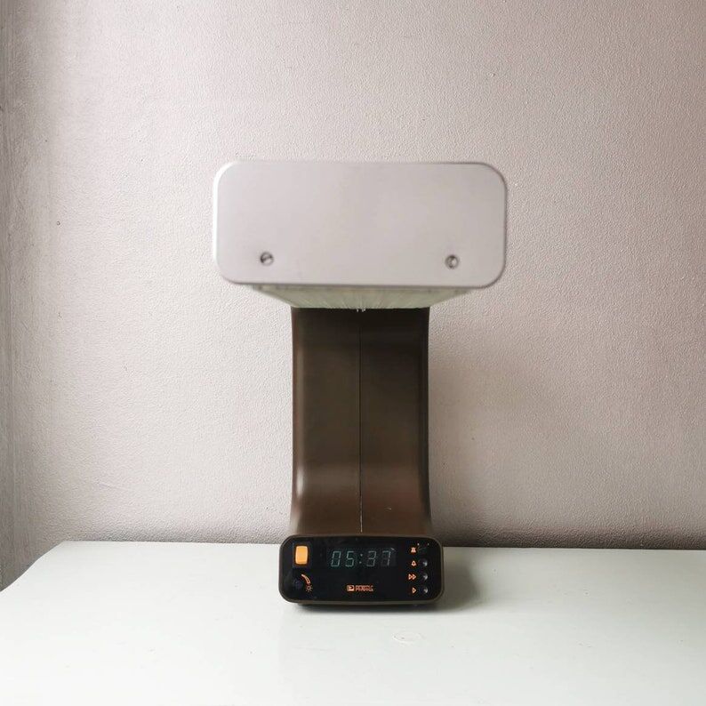 Plastic lamp design Knox 1970, space age