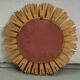 Spanish gold gilt wood sun or sunburst mirror, ca 1950s
