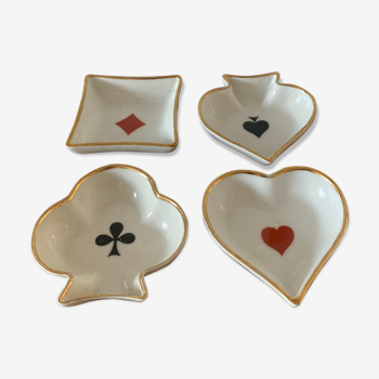 Porcelaine de Limoges set jeu de carte