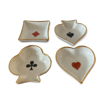 Porcelaine de Limoges set jeu de carte