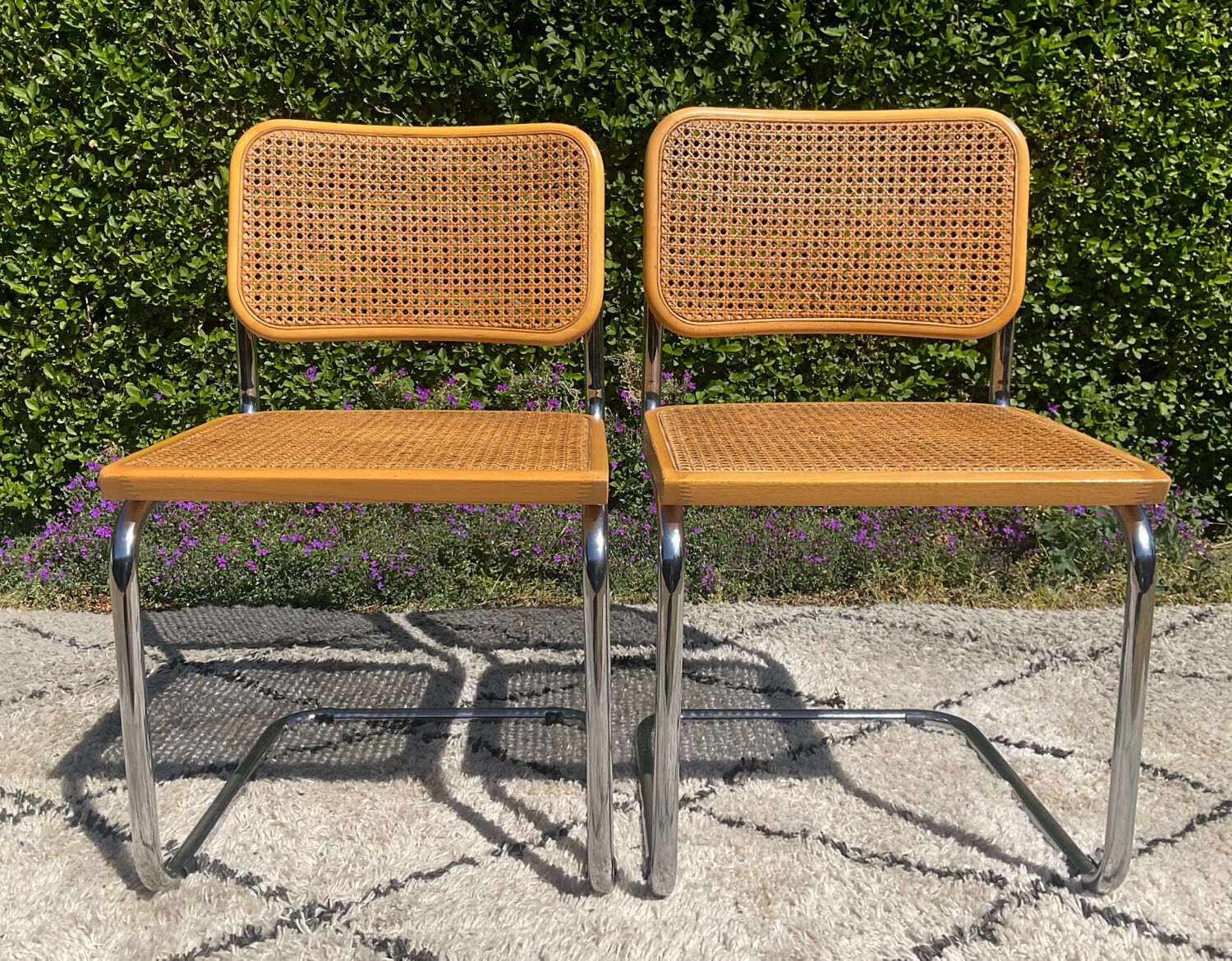 Paire de chaises Marcel Breuer Cesca B32