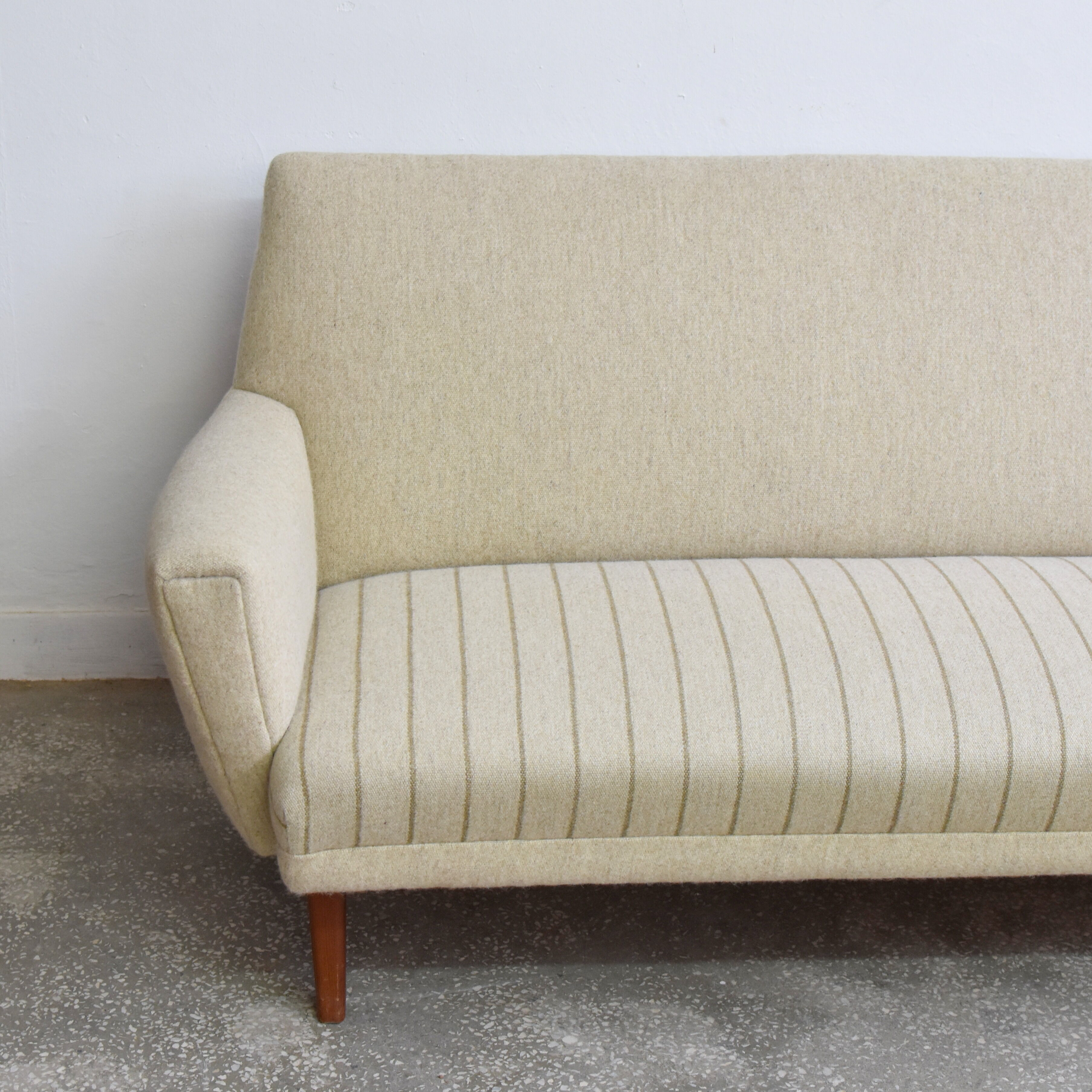 Mid century wool sofa