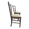 Paire de chaises bois tapisserie