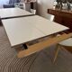 Extensible table Mood T1202 — Mobitec — White Fenix & walnut