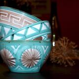 Three Robert Picault bowls, Vallauris ceramics from the 1950s.