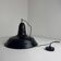 Old enamelled industrial workshop suspension 40 cm