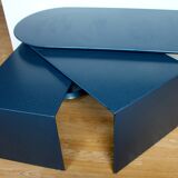 Table basse années 80 3 plateaux pivotants