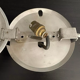 Pair of vintage chrome and opaline wall lamps, Gal Paris 1940