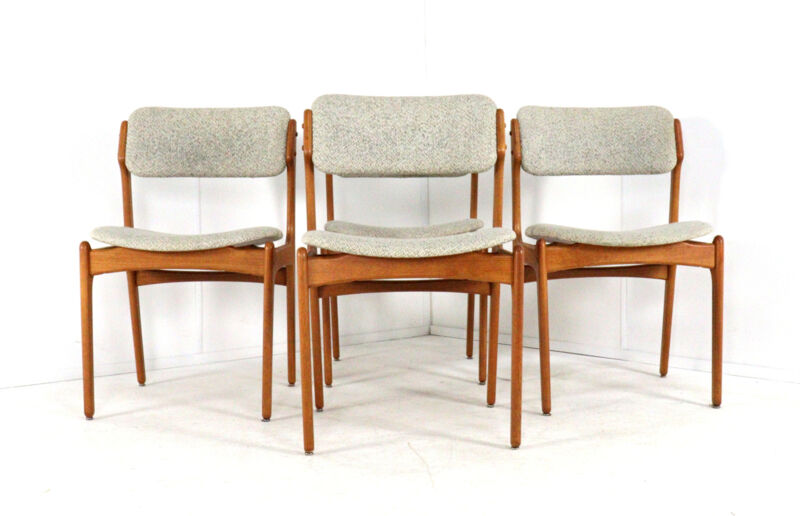 Ensemble de 4 chaises Erik Buch pour O.D. Møbler modèle 49 'Bur'