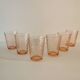 6 Rosaline glasses, vintage Arcoroc