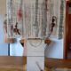 Geometric sculpted stone lamp from the 60s-70s.