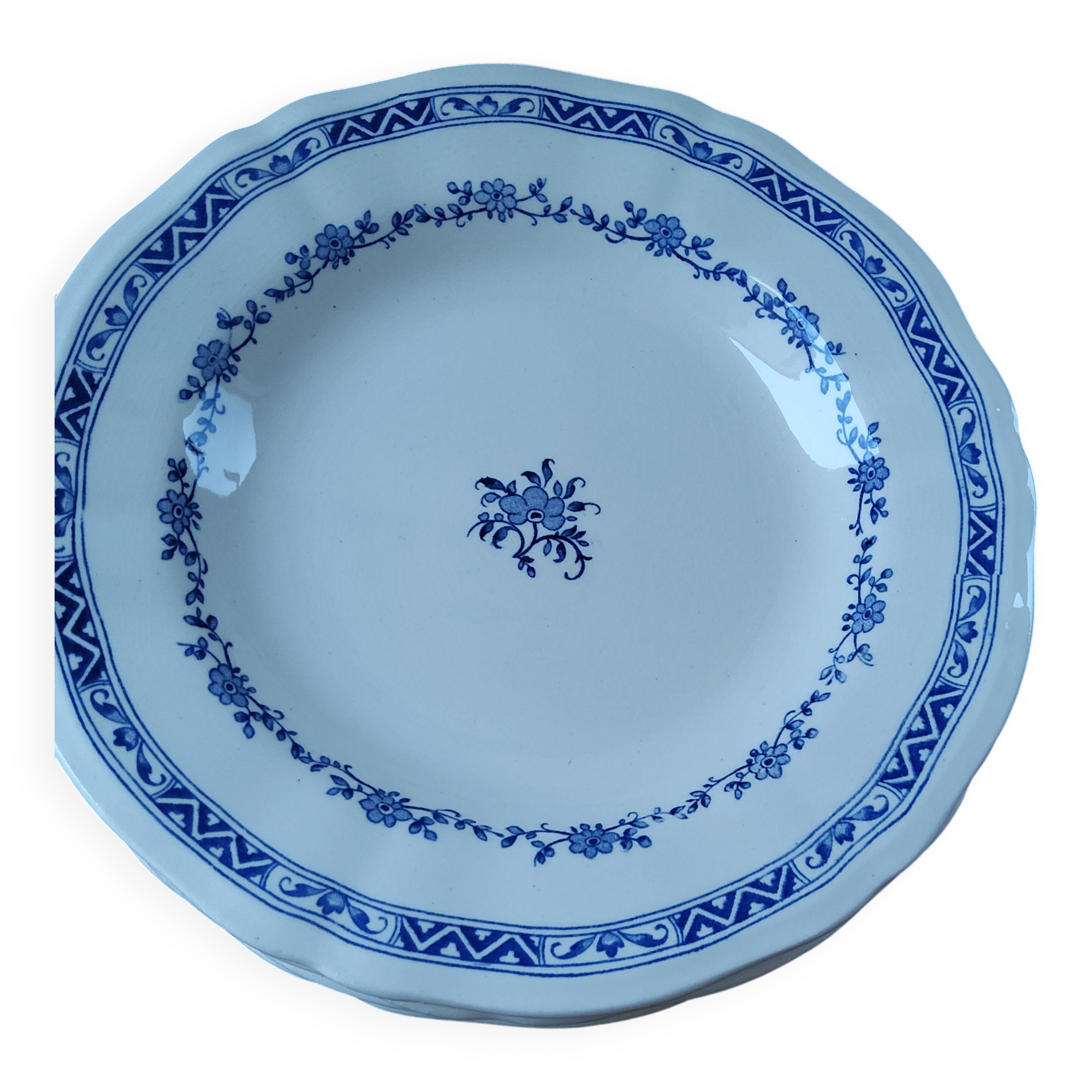 Antique porcelain plates from Gien