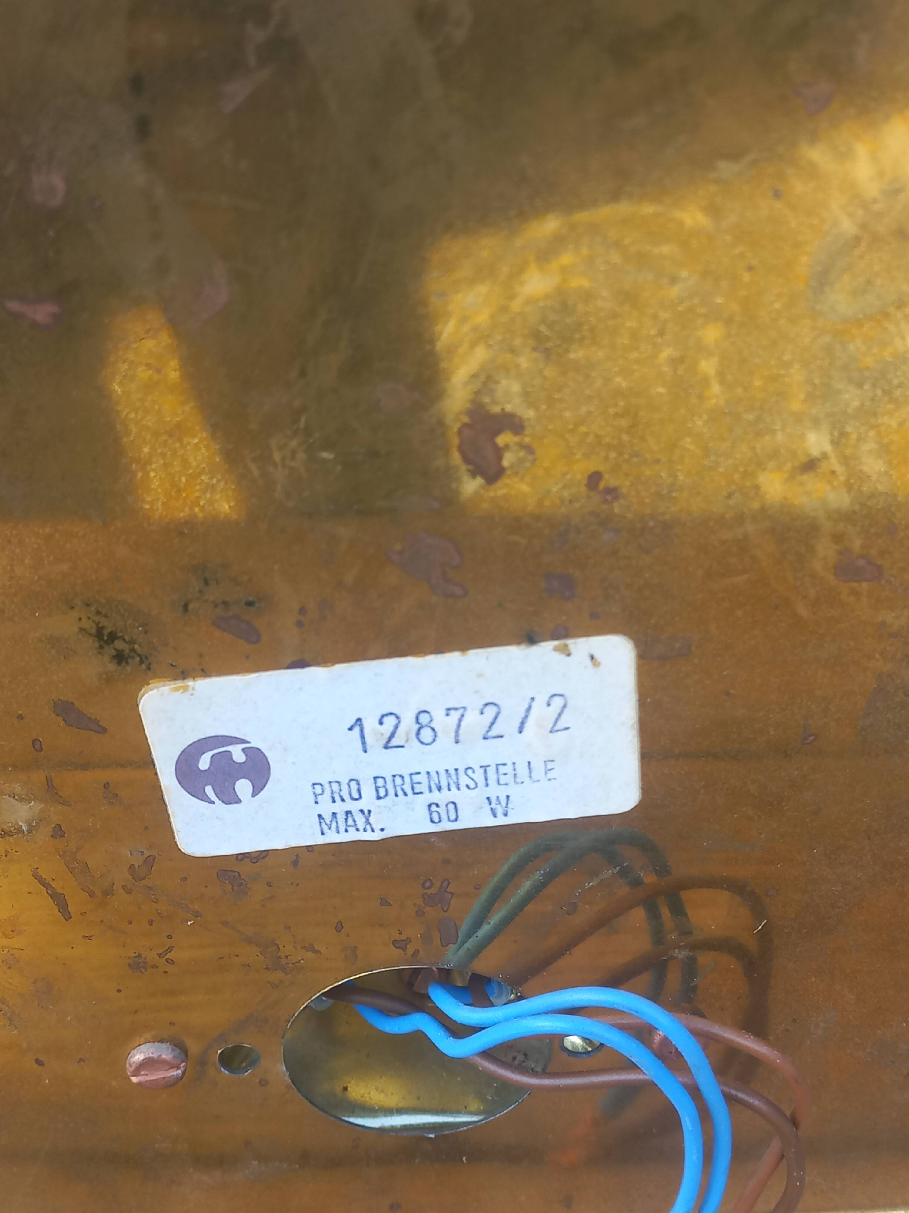 Pair of Pro Brennstelle designer wall lights from the 70s