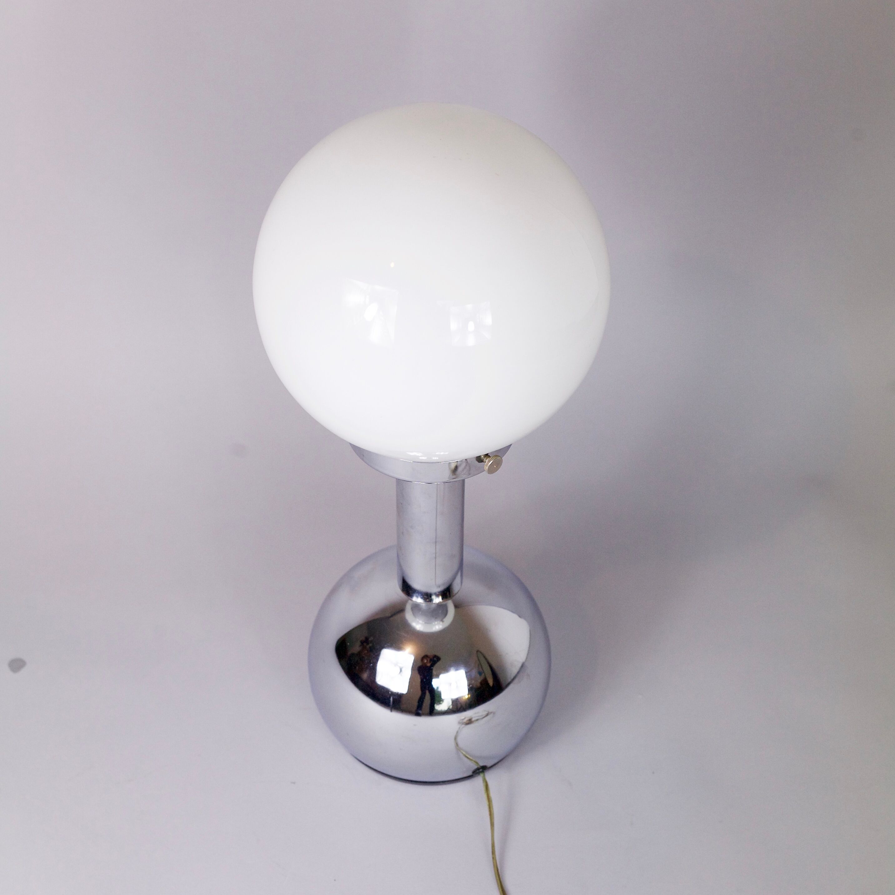 Lamp to ask Goffredo Reggiani stainless steel Italy circa 1970