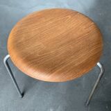 Dot Stool No. 3170 by Arne Jacobsen for Fritz Hansen in teak, 1965