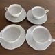 Set of 4 Hutschenreuther fine porcelain cups and saucers.