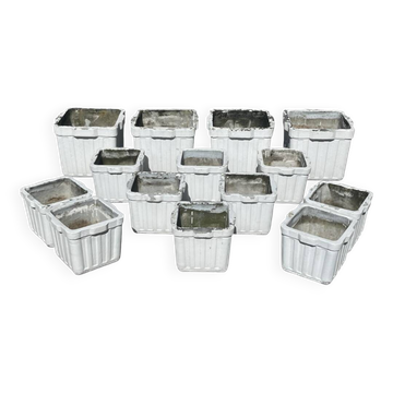 Planter / square flower box ÉLO FRANCE 1960s