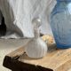 Large vintage matte glass H2O bottle