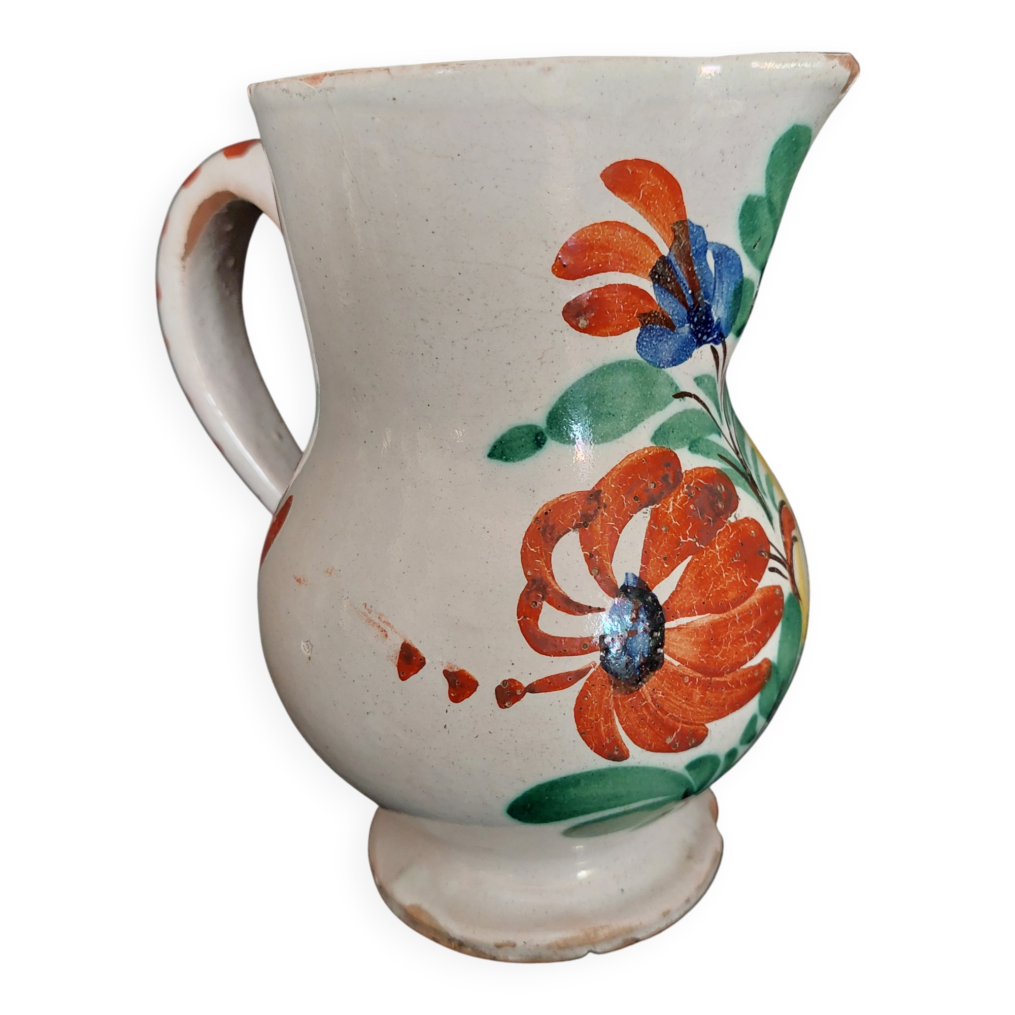 Earthenware pitcher from the late 19th century.