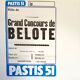Affiche “ concours de belote “