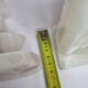 Pair of bookends in vintage white onyx, 21 cm
