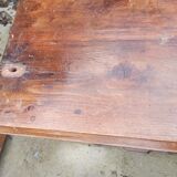 Low Parisian sideboard in solid wood 2 doors 2 drawers art deco handles