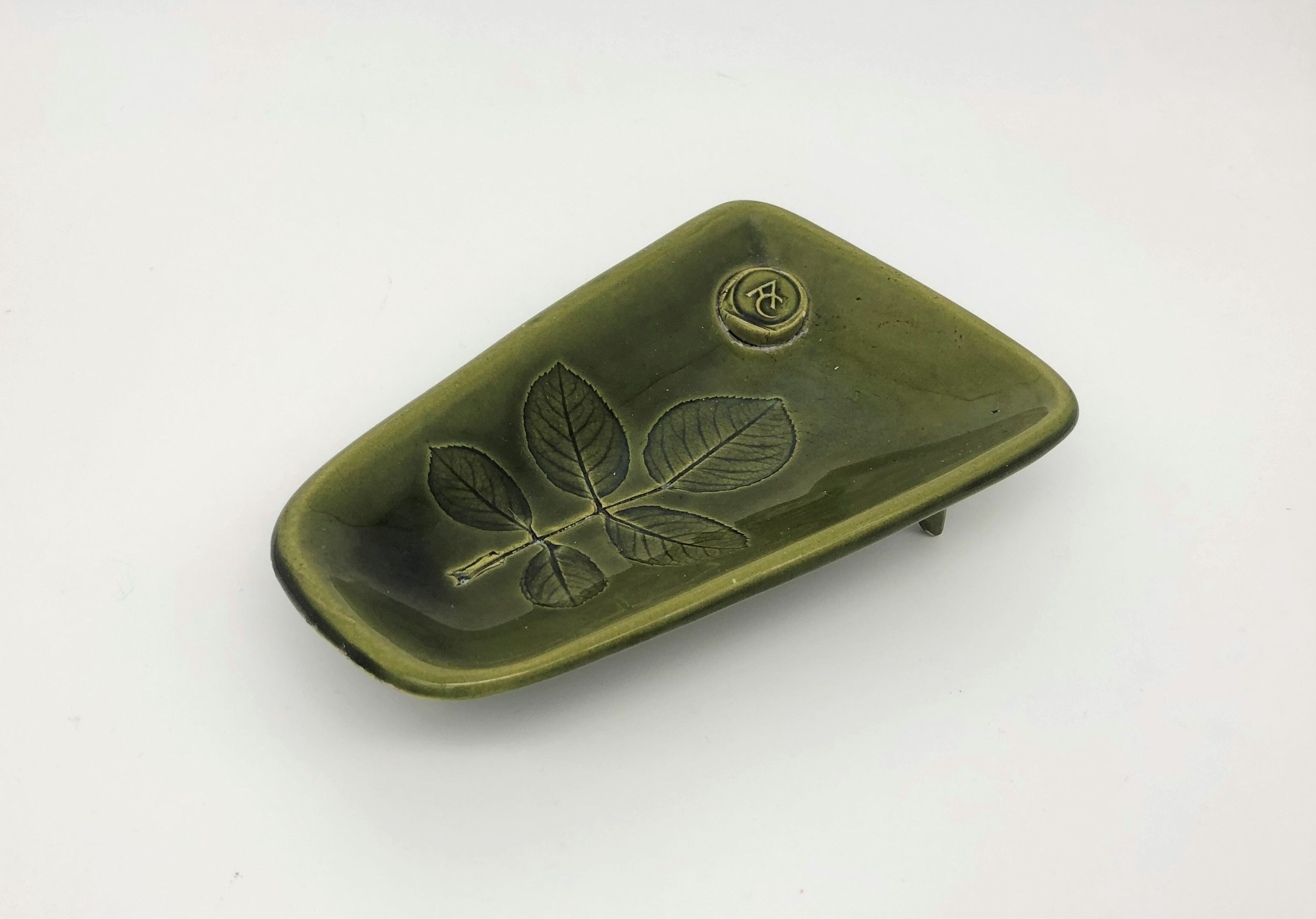 Ceramic "Herbier" trinket bowl by Roger Capon, circa 1950