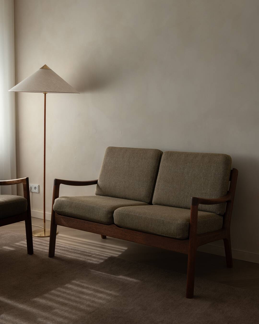 Vintage Senator Two-Seater Sofa by Ole Wanscher for Cado Danish Teak 1960s