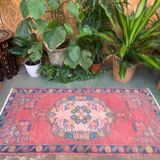 Vintage turkish oushak rug 160x89 cm carpet