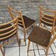 Lot de 4 chaises scandinaves 1960