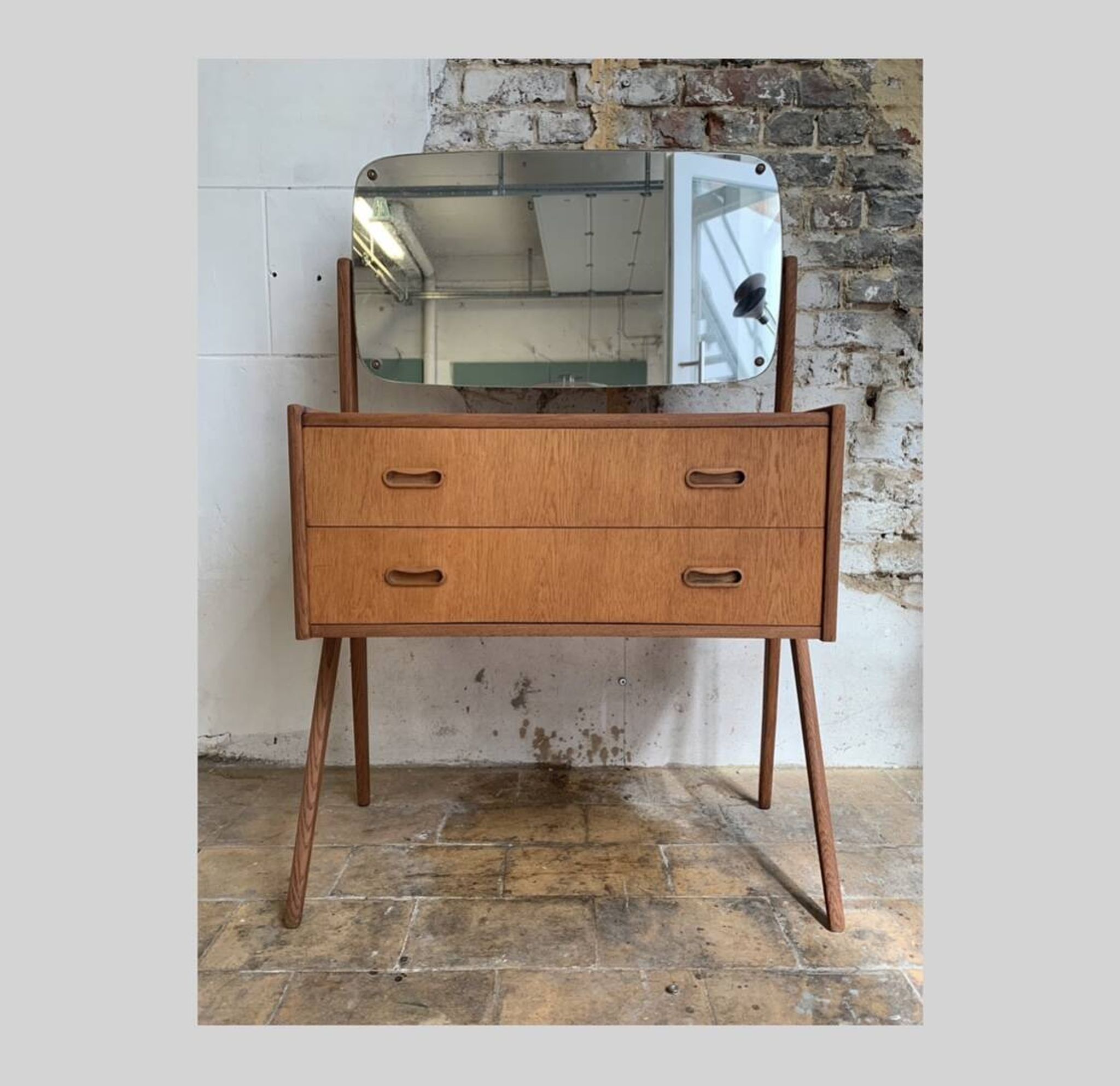 Danish teak dressing table by A.G. Spelj Kobberskyttet, 1960s.