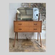 Danish teak dressing table by A.G. Spelj Kobberskyttet, 1960s.