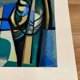 Lithograph signed "Albert Ferenz" Design 1950.